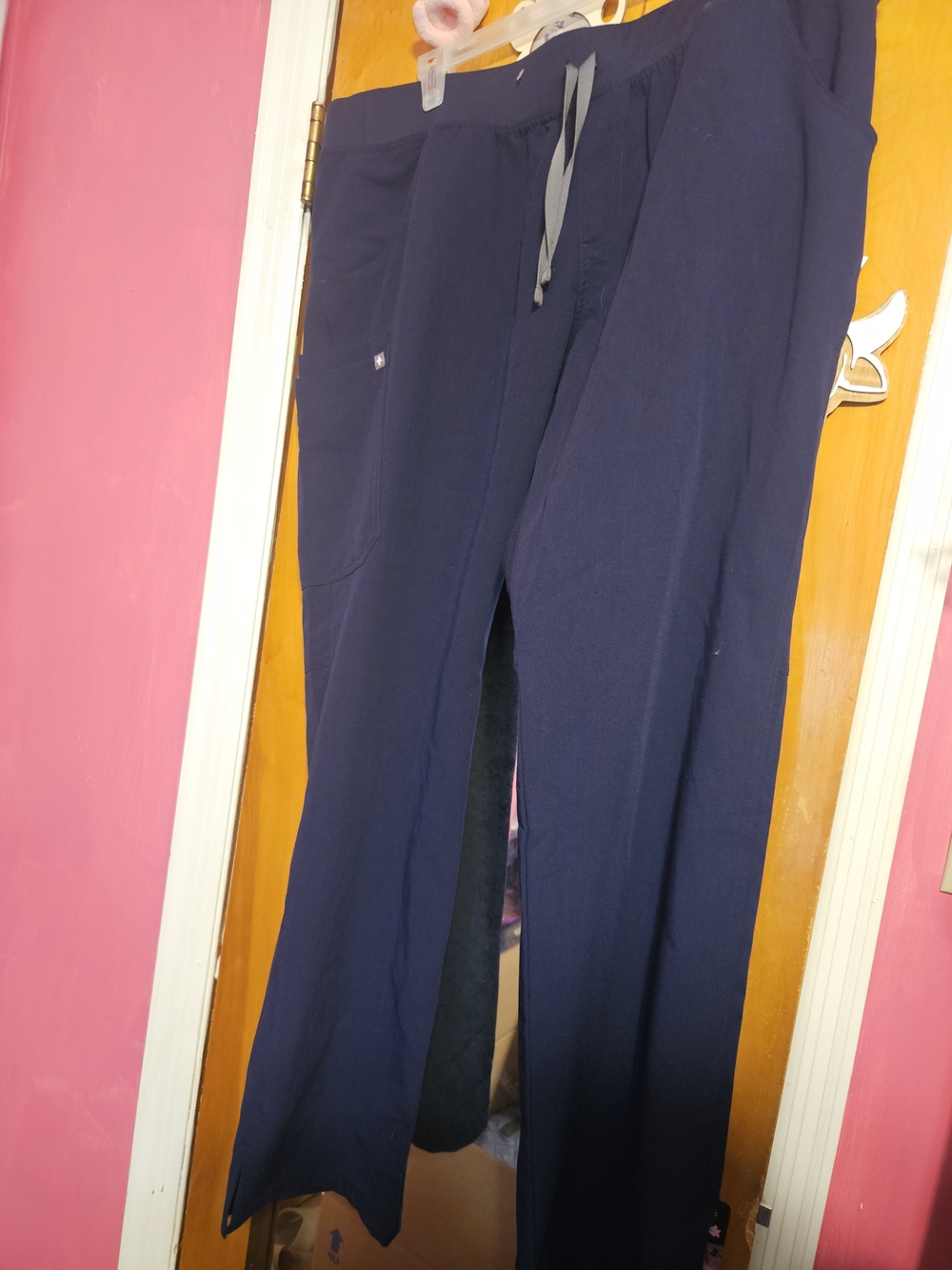 Figs Navy Drawstring Tall Scrub Pants